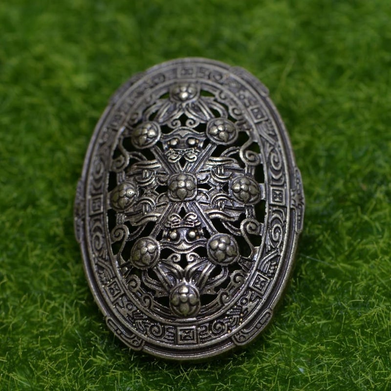 LANGHONG Norse Viking Brooch For Men Turtle Brooch Talisman Jewelry, Gift For Men - Image 2